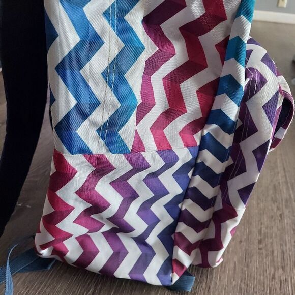 JanSport Big Student CHEVRON Large Backpack Bookbag - Picture 3 of 13